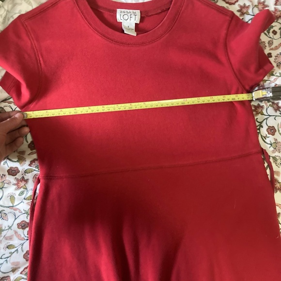 Ann Taylor Loft Red 100% Cotton dress - Picture 6 of 7
